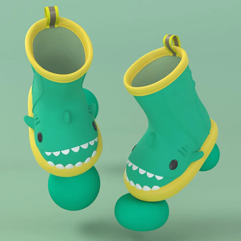 Bottes De Pluie Imperméables Chaussures De Pluie Dessin Animé Requin