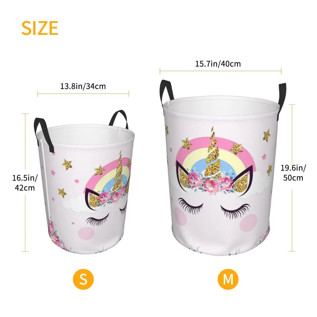 Panier à linge licorne de dessin animé personnalisé pliable Panier à vêtements de chat animal mignon pour chambre d’enfant Jouets Sac de rangement pas cher