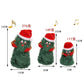 Arbre de Noël musical Poupées de jouets en peluche électrique Drôle mignon vert Arbre de Noël