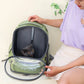 Sac de transport transparent pour chat de compagnie Sac à dos de voyage en plein air pour chats Petits chiens Sac de transport de chat respirant