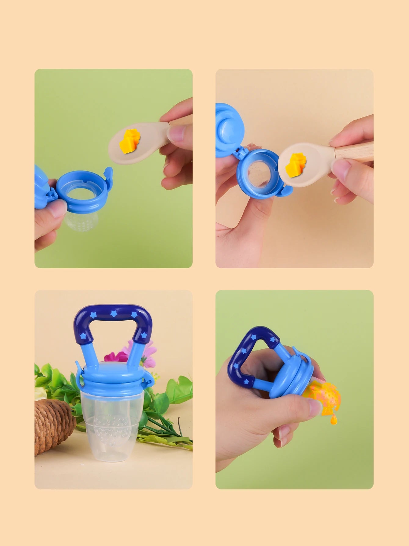 4 Piéces Cuillères en silicone pour l'alimentation des enfants, cuillère bébé, biSantos, compte-gouttes, médecine, tout-petit, couverts, ustensiles, accessoires pour enfants