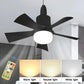 Ventilateur de Plafond LED avec Télécommande, Sans Fil, Moderne, Intelligent, Intensité Réglable, 30W