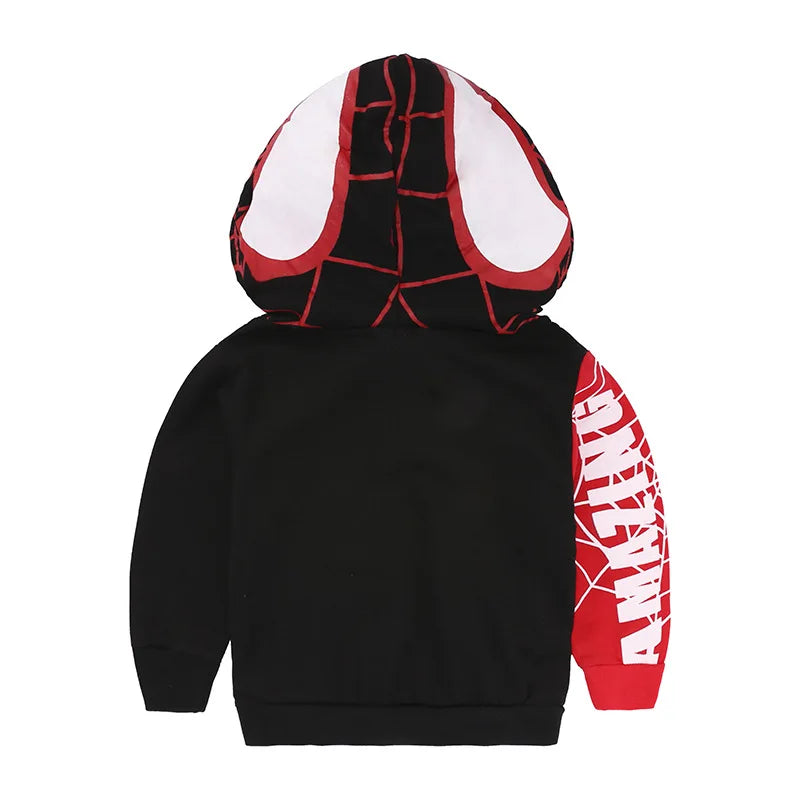 Garçon Sweat à capuche Ensemble Enfants Color Block Pull super-héros Pantalon à capuche Ensemble deux pièces Ensemble de tenue