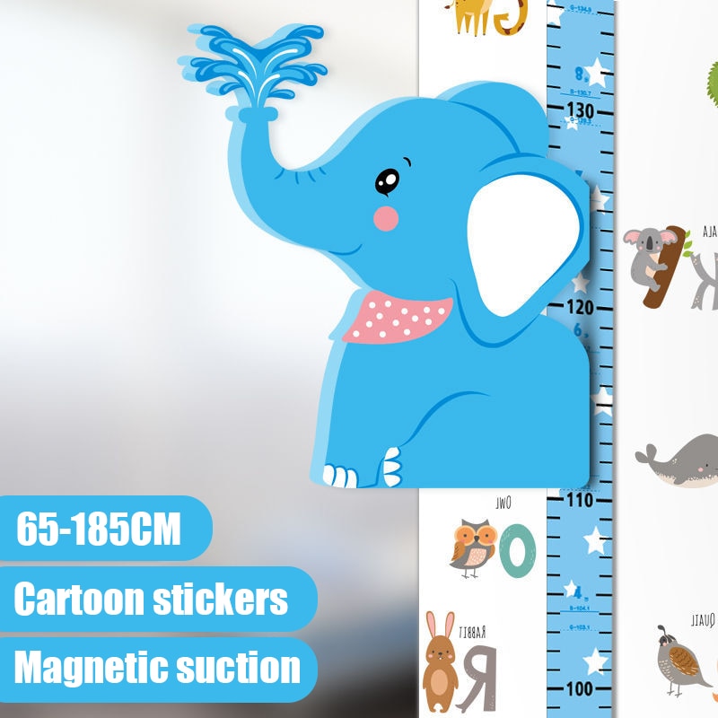 Mesure bébé autocolant Autocollants de hauteur de bande dessinée tridimensionnelle 3d amovibles
