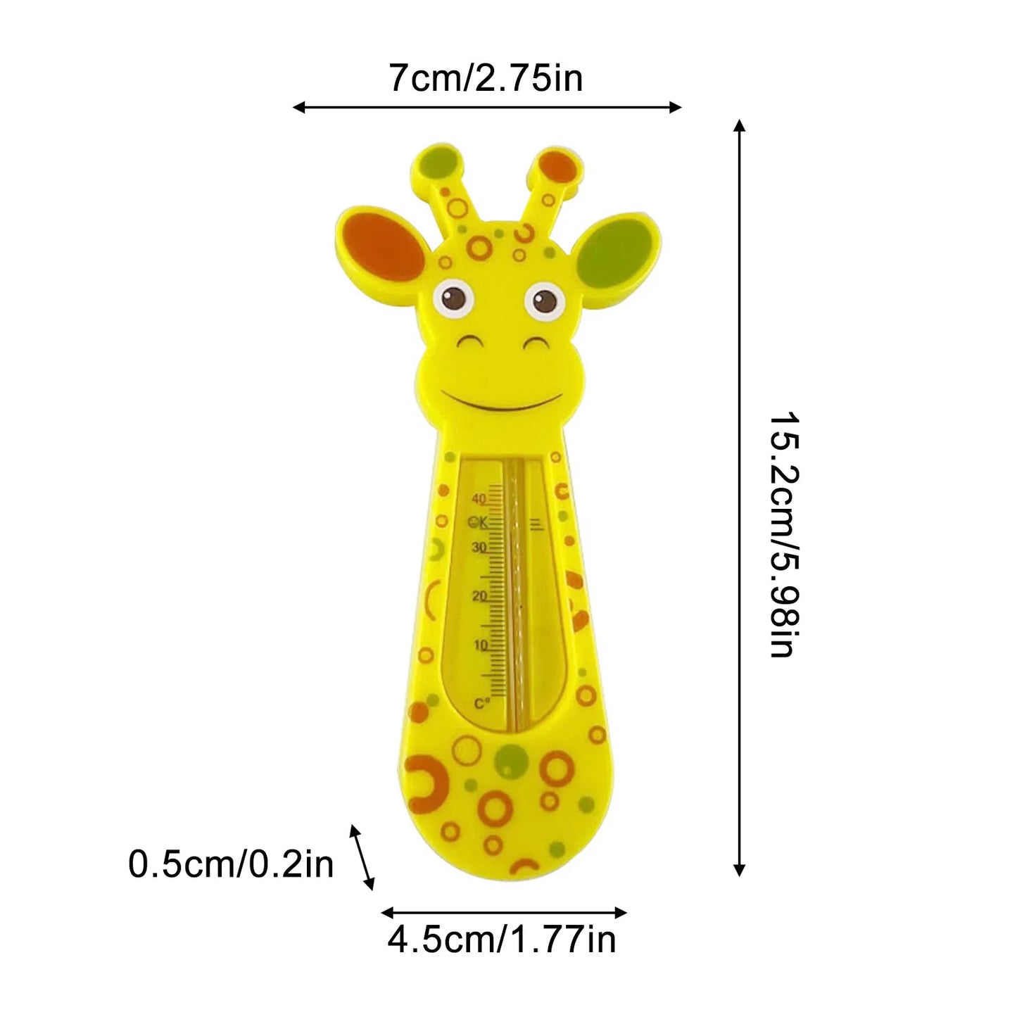 Bain Therye.com Lovely Giraffe, baignoire pour bébé, jouet flottant, outils de douche de bébé , Thermomètre de bain