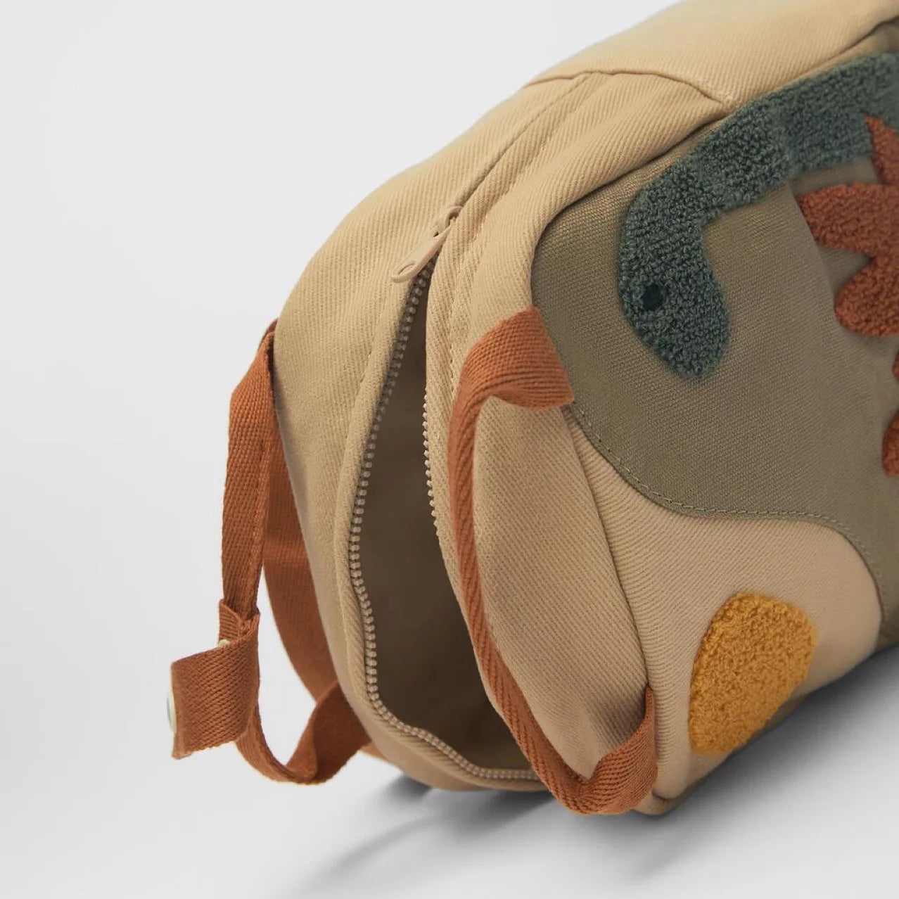 Sac à Dos en Toile à Motif de Dinosaure de Dessin Animé pour Garçon et Fille, Cartable Personnalisé avec Nom Brodé 3-6 ans