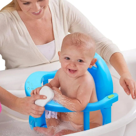 Siège de baignoire pliable pour bébé, tabouret de bain, blue