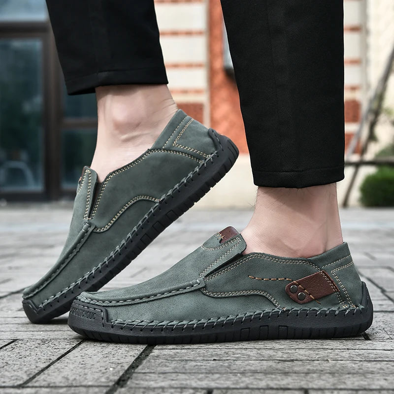 Mocassins en cuir faits à la main pour hommes