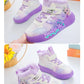 Disney Princess Elsa High Top Casual Board Shoes Automne et Hiver Pour Enfants Plus Chaussures de sport en peluche 7-13