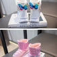 Bottes En Peluche Imperméable Antidérapant Fille Frozen Princesse Elsa 26-37