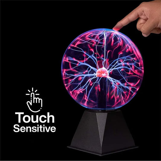 Nouveauté Cristal Magique Plasma Boule Tactile Lampe 220V LED Veilleuse Enfant Veilleuse Anniversaire Noël Enfants Décor Cadeau Éclairage
