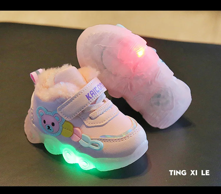 Baskets lumineuses pour fille Mode LED 16-25