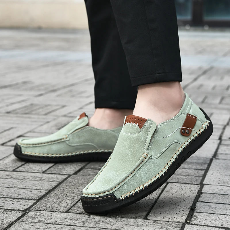 Mocassins en cuir faits à la main pour hommes