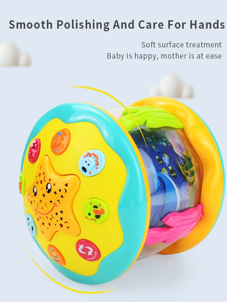 Jouets pour bébés 6 à 12 mois musical, Ocean Projecteur rotatif Cadeaux pour bébés pour les tout-petits Enfants