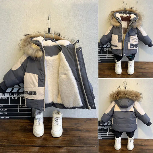 Manteau d’hiver pour garçons 1-8 ans