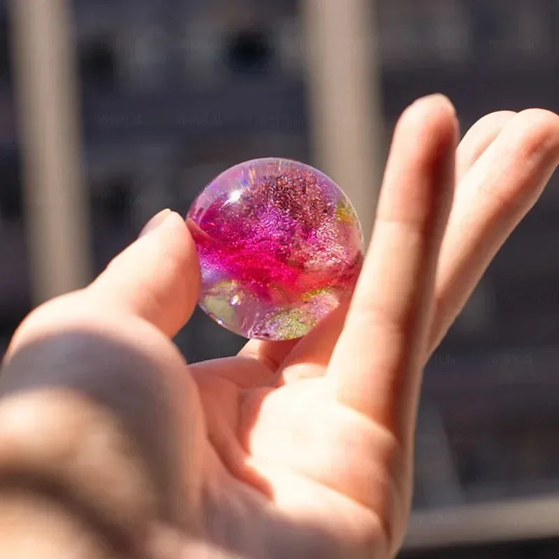 Boule d'étoile en verre colorée, planète Shoous, planètes d'astronomie, décoration de la maison