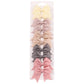 Lot de 10 Barrettes à cheveux avec ruban solide pour petites filles.