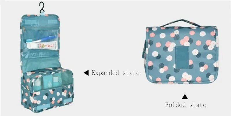 AiQInu Sac Organisateur De Maquillage De Voyage En Nylon Femmes