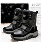 Bottes de neige imperméables mi-mollet pour femmes, peluche