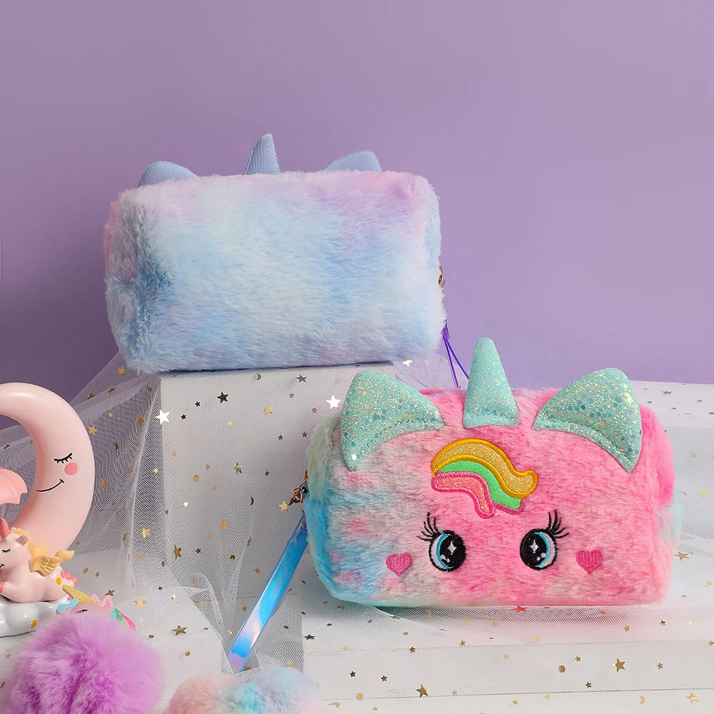 Sac Enfants Stylo Cas Étudiants Fournitures Scolaires Licorne