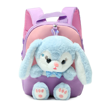 Fanelod Cartable préscolaire,Sac à Dos Scolaire pour Filles | Cartable Ours en Peluche, Jouets Mignons pour Filles Garçons, Sac à Dos pour Voyage, Pique-Nique, Garderie, Crèche