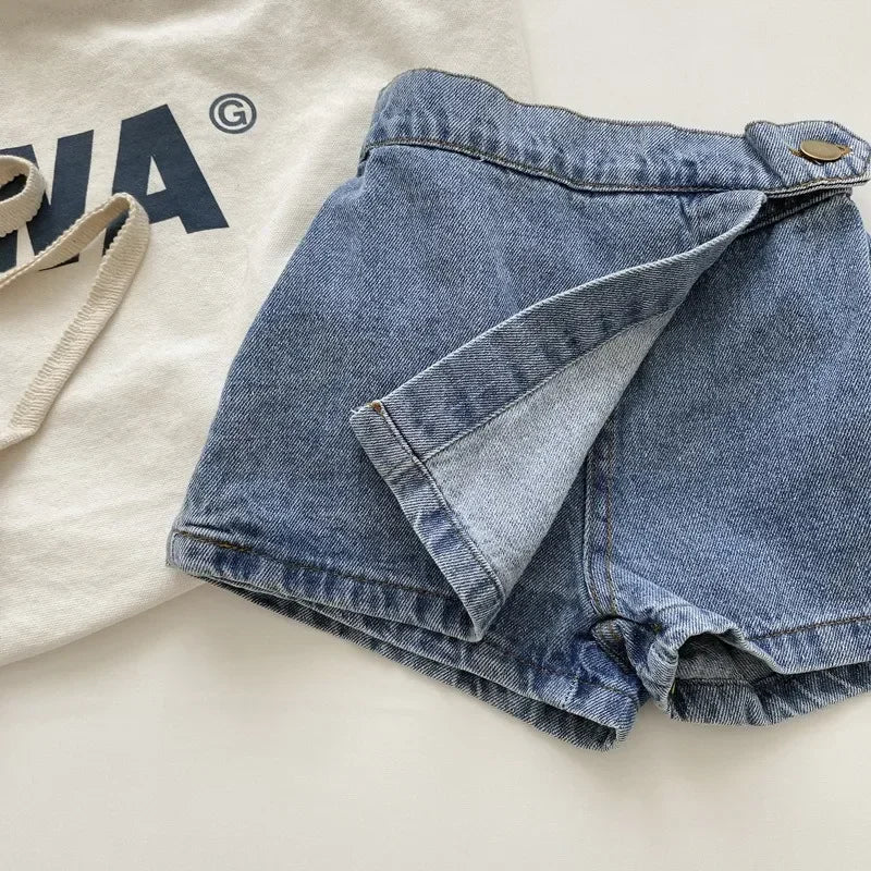 Short en denim pour fille