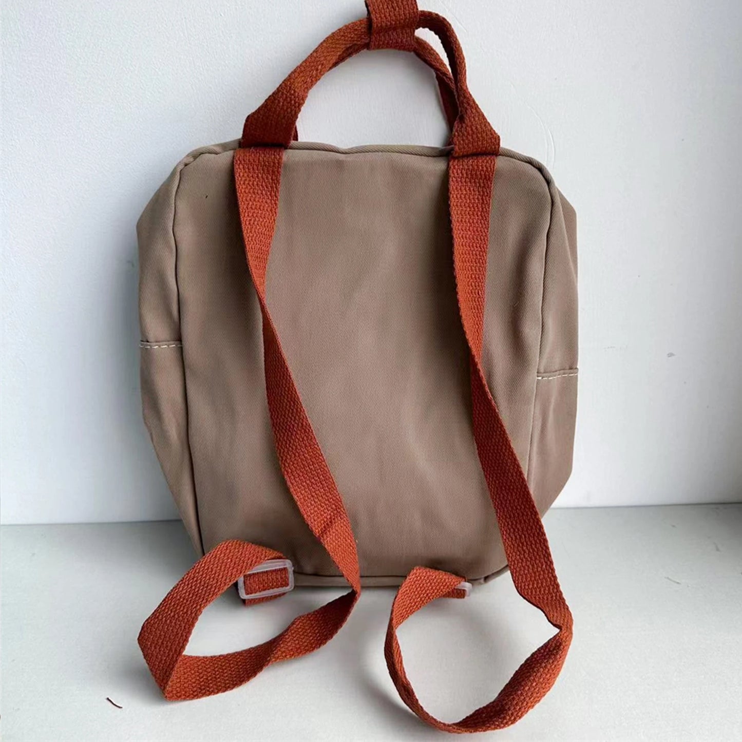 Sac à Dos en Toile à Motif de Dinosaure de Dessin Animé pour Garçon et Fille, Cartable Personnalisé avec Nom Brodé 3-6 ans