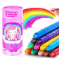 12 couleurs licorne crayons de cire pour enfants lavables et effaçables crayons de couleur ensemble pour enfants bébé crayon à séchage rapide cadeau d’anniversaire Pas Cher