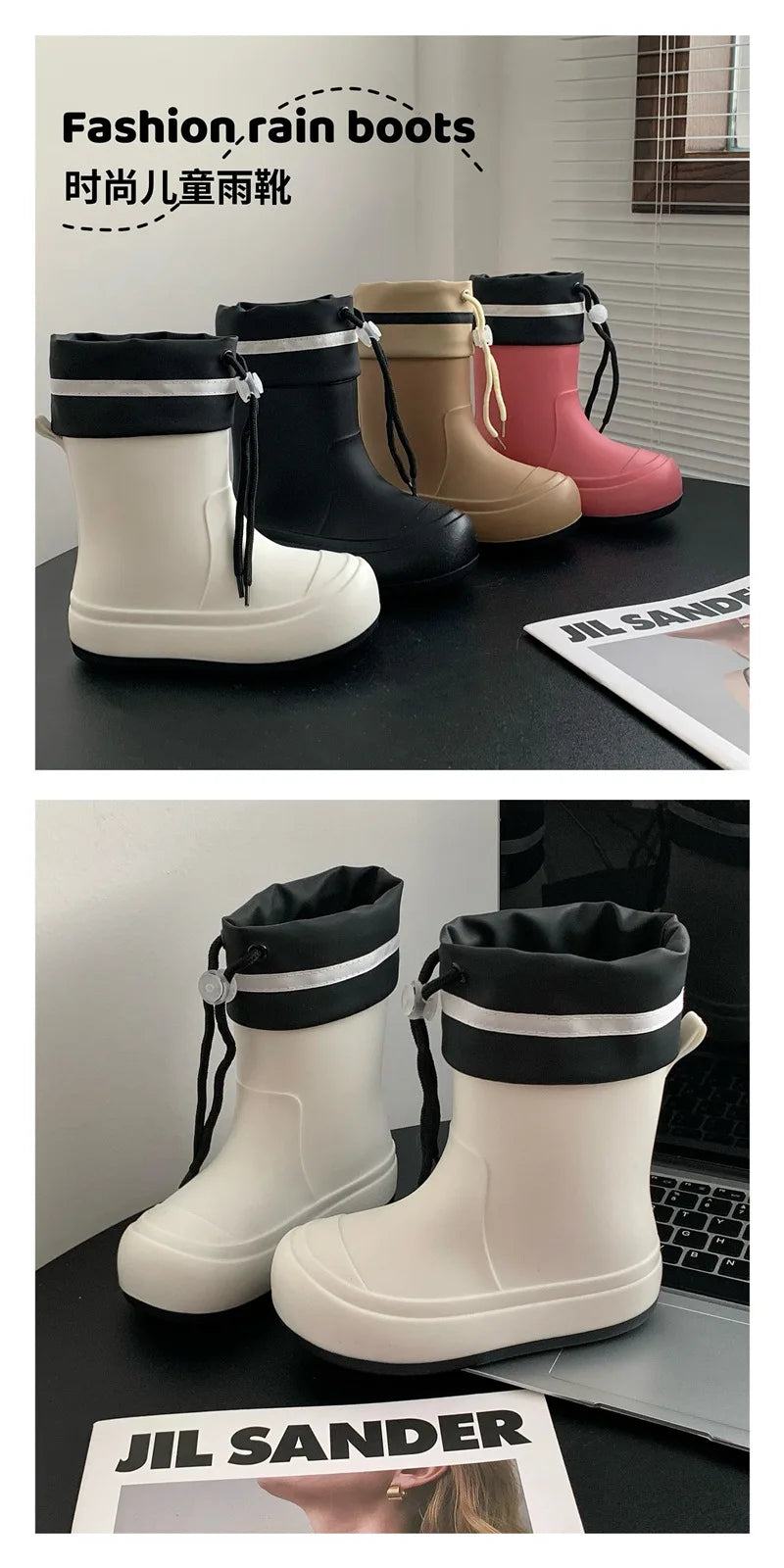 Bottes de Pluie Unisexes pour Enfants