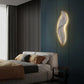 Applique Murale LED en Résine avec Plumes Créatives, Luminaire Décoratif d'Nik, Idéal pour une Chambre à Coucher