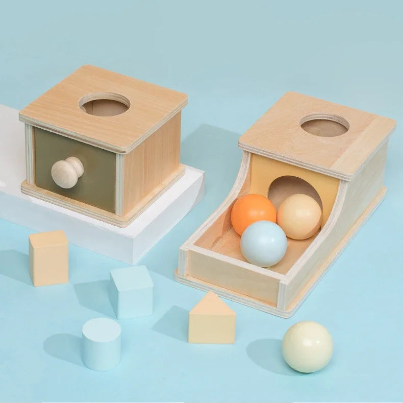 YAANI Montessori boîte de Permanence d'objet, Jeux Bebe 1 an, Montessori Bebe 6-12 Mois, Jouet Montessori 2 Ans, Jeux Enfant 3 Ans