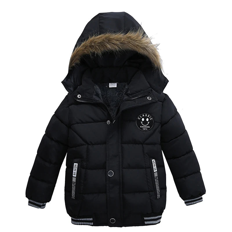 Manteau Fourrure Chaud Enfant Garçon Bébé