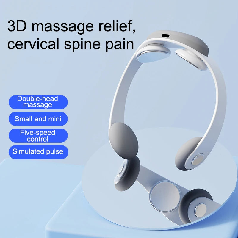 Cinq types de modes de massage des vertèbres cervicales, impulsion intelligente, confrontation USB, frottement du cou