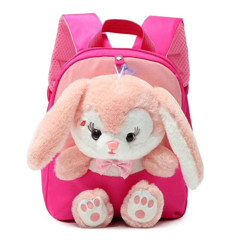 Fanelod Cartable préscolaire,Sac à Dos Scolaire pour Filles | Cartable Ours en Peluche, Jouets Mignons pour Filles Garçons, Sac à Dos pour Voyage, Pique-Nique, Garderie, Crèche