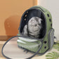 Sac de transport transparent pour chat de compagnie Sac à dos de voyage en plein air pour chats Petits chiens Sac de transport de chat respirant