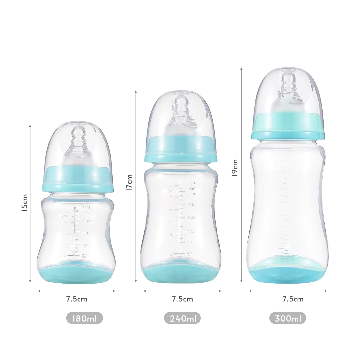 Allaitement HI pour bébé, stockage de lait, 3 pièces, en silicone 180 ml