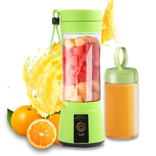 Mixeur de Fruits Portable Rechargeable par USB - Mini Blender pour Smoothie, Milk-shake, Jus de Fruits - Blender Portable de 380ml avec 6 Lames - Sans BPA - Cadeaux de Noël pour Femme et Homme