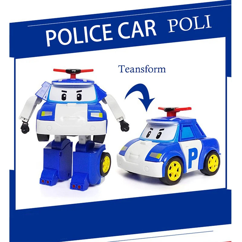 Jouets Robocar Poli Amber Roy Helly Assemblée véhicule Transformé Modèle de Voiture