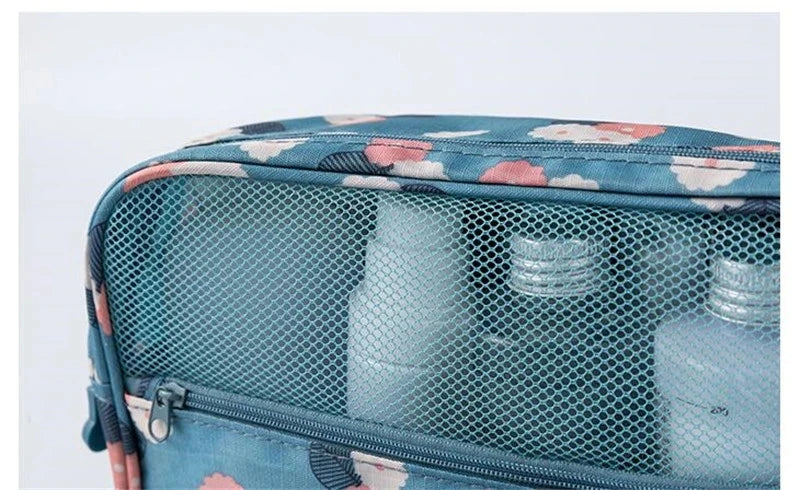 AiQInu Sac Organisateur De Maquillage De Voyage En Nylon Femmes