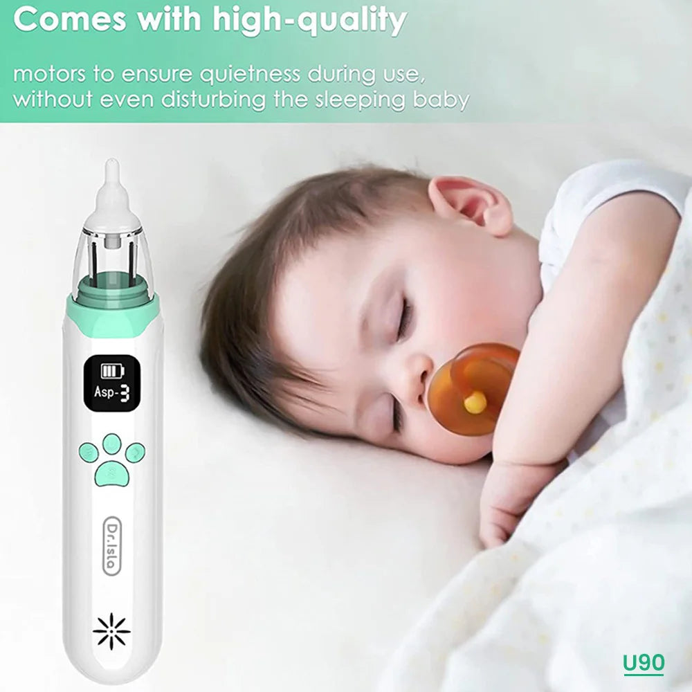 Dr.isla Baby- Aspirateur nasal électrique réglable en silicone pour enfants, nettoyeur antarctique, aspiration