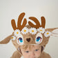 Petit cerf fauve costume pour bébé garçons filles 6M 12M 18M 2pcs / Set Capuche Combishort Avec Chaussures Halloween
