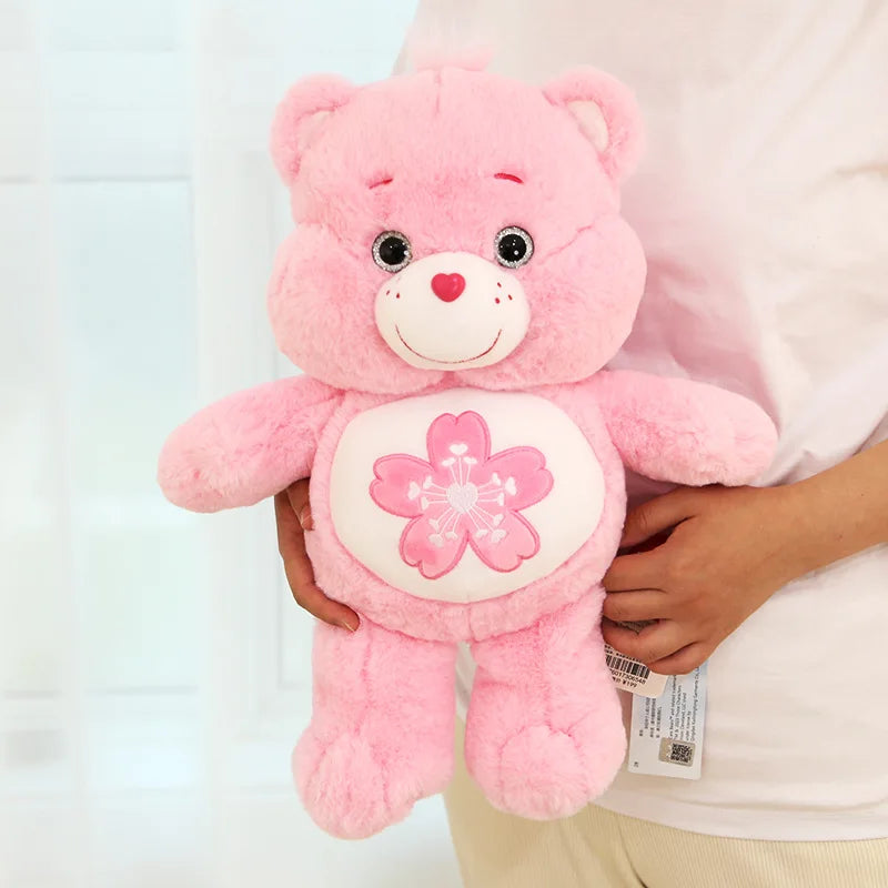 Ours en peluche Kawaii rose Sakura, joli ours de dessin animé, poupées en peluche douces, jouets mignons, cadeau pour filles 22 cm, 33 cm, 45cm