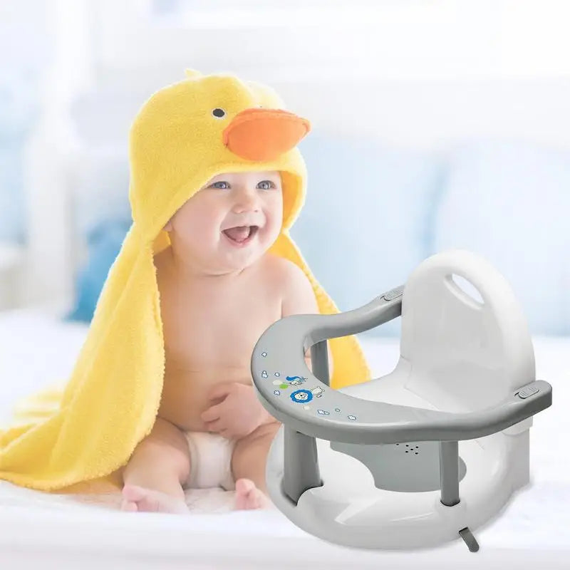 Siège de baignoire pliable pour bébé, tabouret de bain, bébés âgés de 6 à 18 mois