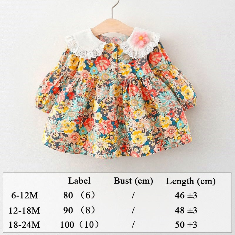 Robe Imprimée Intégrale Avec Des Fleurs Pour Enfant En Bas Âge Et Chapeau, Jolie Robe Sans Manches Avec Nœud Décoratif, Vêtements Pour Bébé Fille Pour L'été