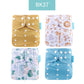 Happyflute 2022 New Fashion Style Baby Nappy 4pcs/set Diaper Cover Waterproof&amp;Reusable Cloth Diaper