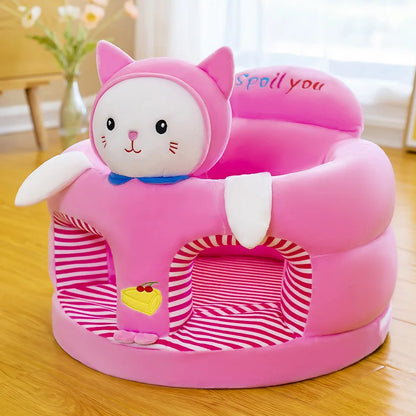 Mignon Bébé Canapé Support Siège Housse Chaise En Peluche Apprendre À S’asseoir Chaise D’allaitement Confortable Nid