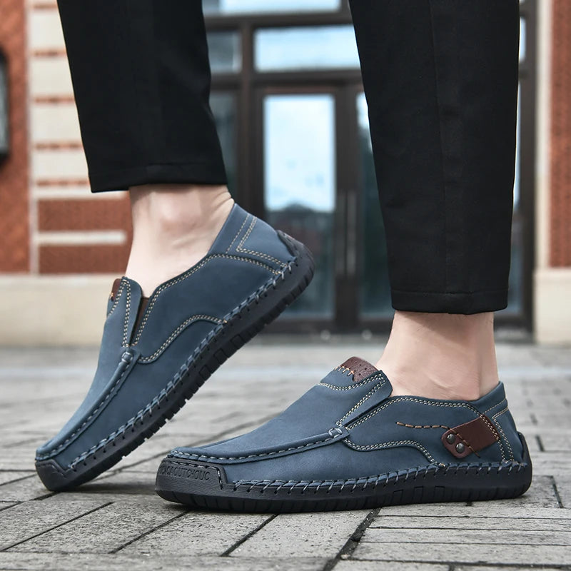 Mocassins en cuir faits à la main pour hommes