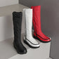 Bottes de neige chaudes au genou pour femmes