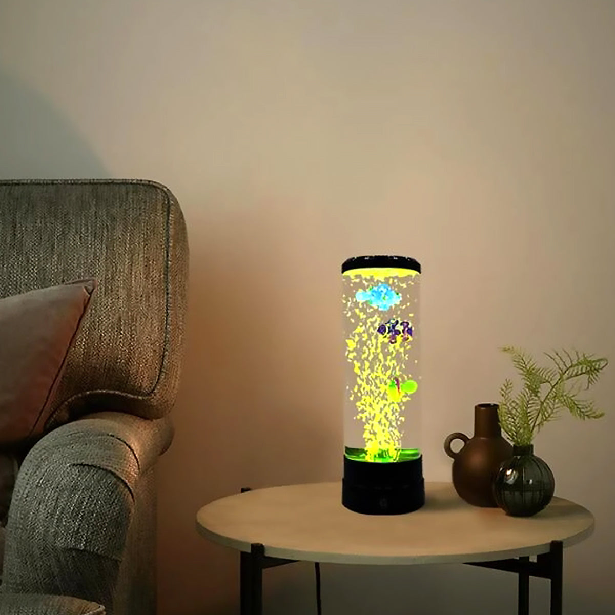 Lampe de table à bulles de poisson simulées pour bureau à la maison enfants