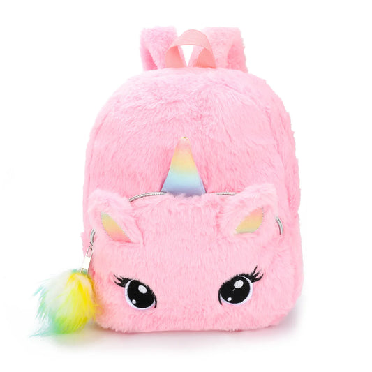 Sac à dos en peluche de dessin animé mignon pour enfants, sac à dos pour fille, sac à livres scolaire, école maternelle et primaire